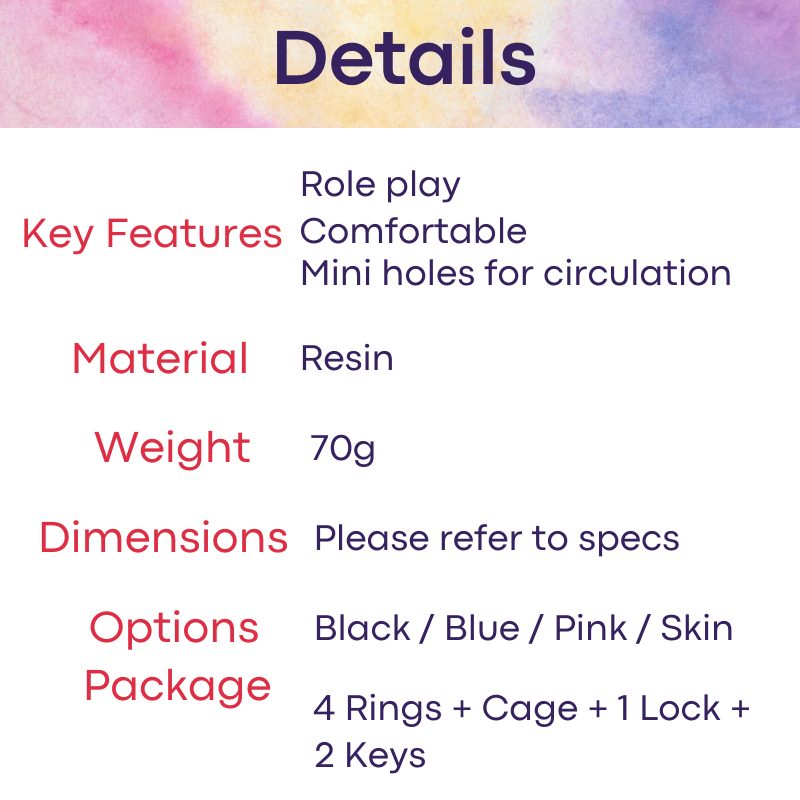 Adult Toy : Men's Chastity Cage (FRRK59)