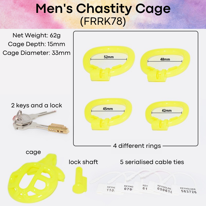 Adult Toy : Men's Chastity Cage (FRRK78)