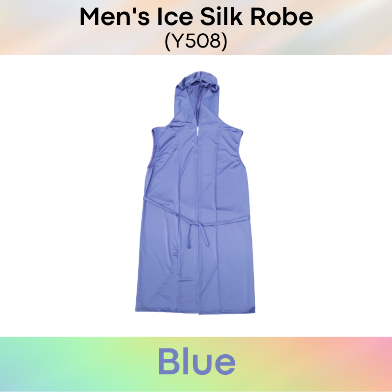 Homewear : Ice Silk Robe with Hoodie (Y508)