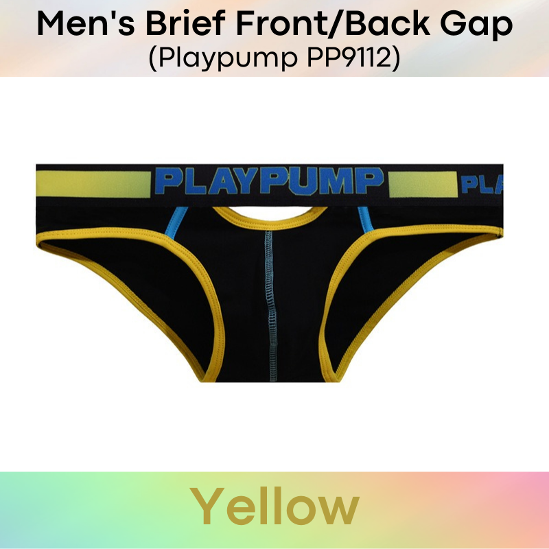 Men's Brief : Front & Back Mini Gap Underwear (Playpump PP9112)