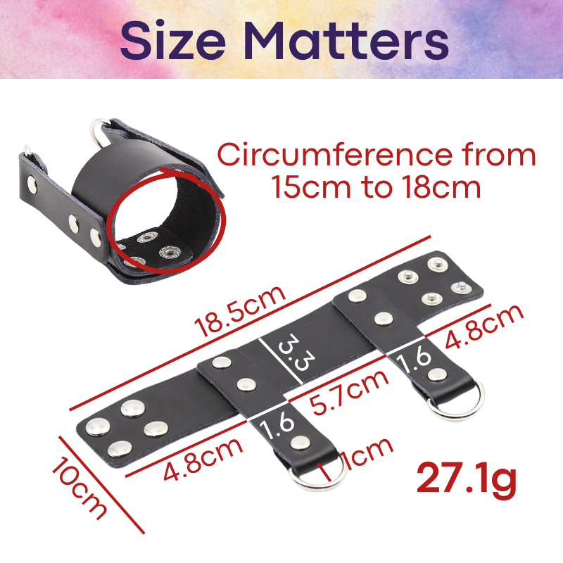 Adult Toy: PU Scrotum Stretcher with Weights Loops (HT212400041)