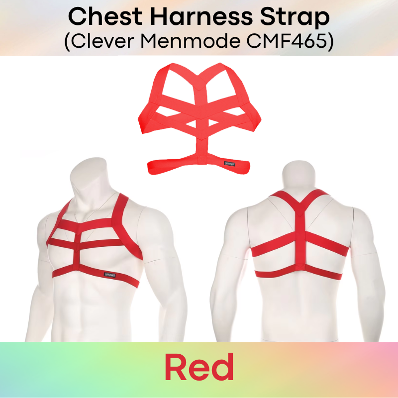Men's Strap: Polyester Spandex Chest Harness Strap Underwear (CMF465)