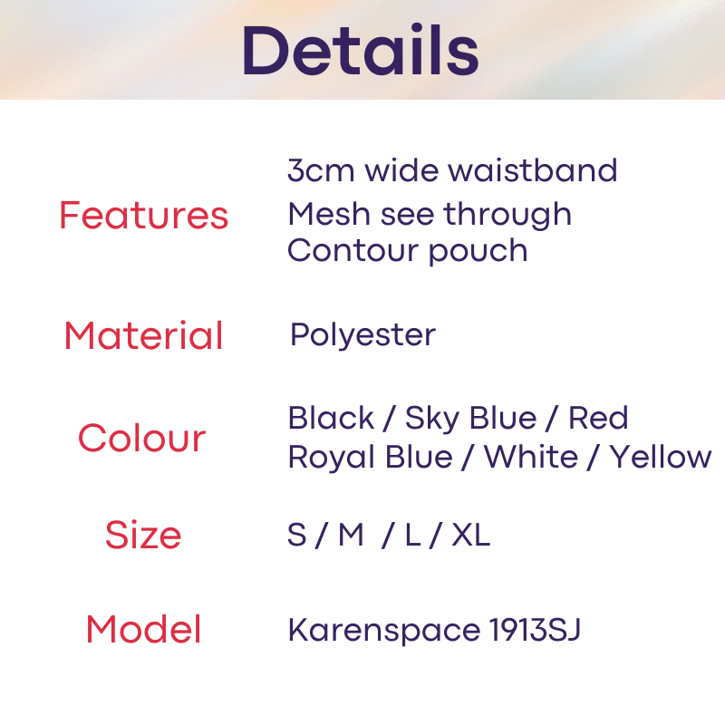 Men's Brief: Polyester Translucent Mesh Brief Underwear (KS1913SJ)