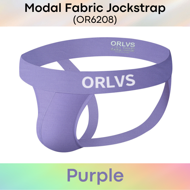 Men's Jockstrap: Modal Fabric Double Layer 3D Pouch Jockstrap Underwear (OR6208)