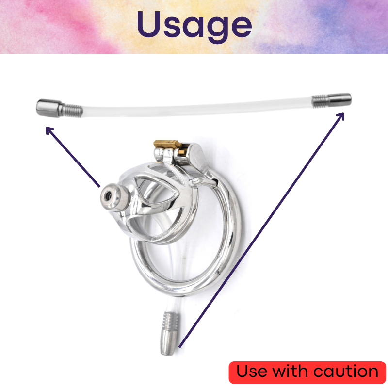 Adult Toy: Urethral Catheter for Chastity Cage (FRRKDG10)