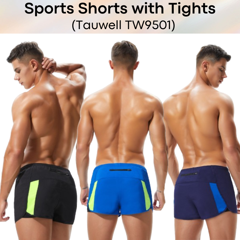 Men's Shorts: Training Sports Shorts with Inner Tights (TW9501)