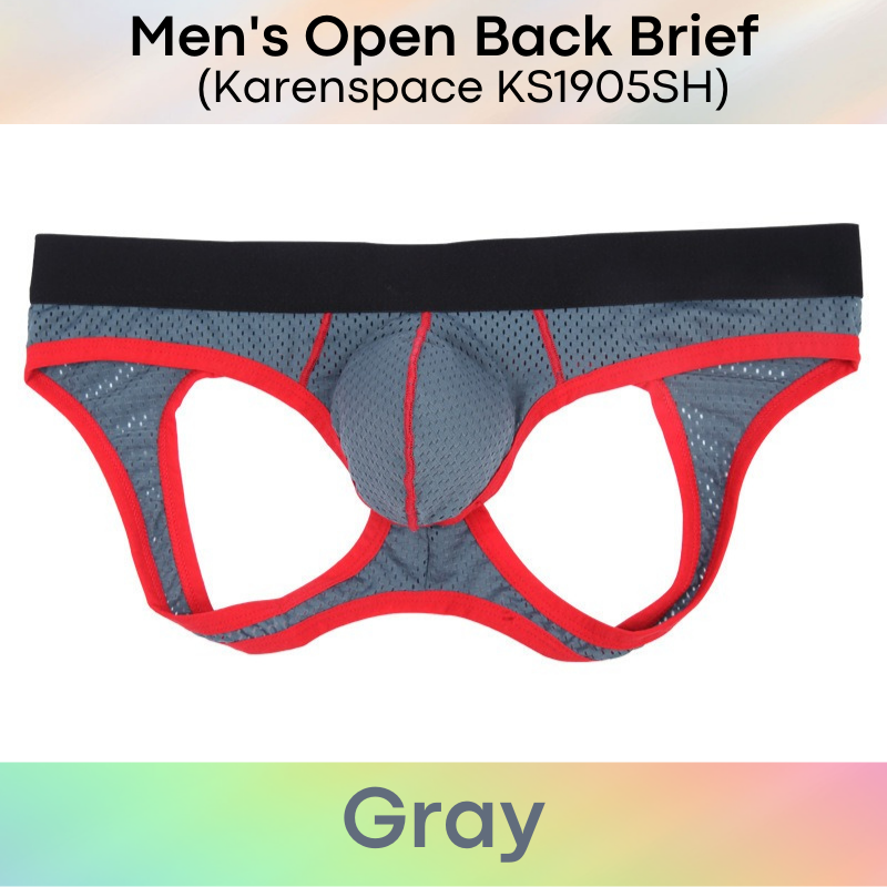 Men's Brief : Perforated Open Back Underwear (KS1905SH)