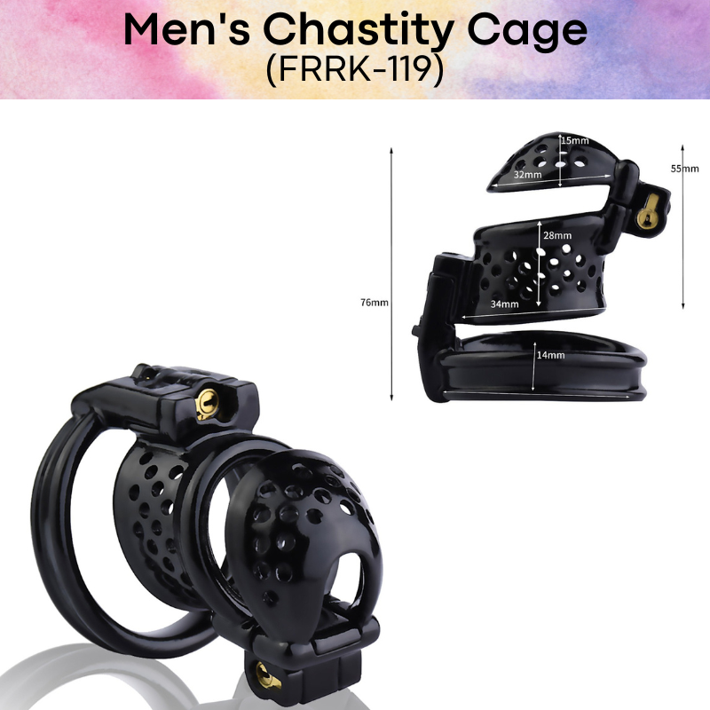 Adult Toy : Men's Chastity Cage (Resin) FRRK118 FRRK119 FRRK120