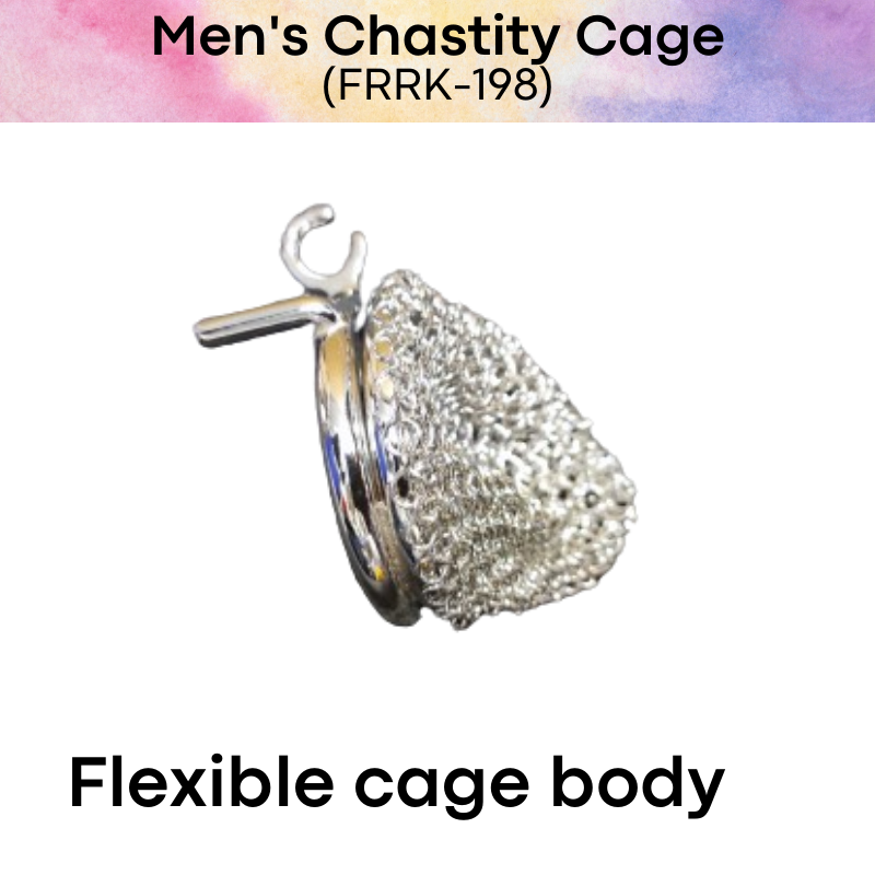 Adult Toy : Men's Chastity Cage (Flexible Net) FRRK198