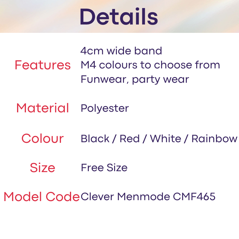Men's Strap: Polyester Spandex Chest Harness Strap Underwear (CMF465)