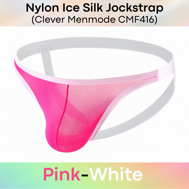 Men's Jockstrap : Nylon Ice Silk Semi Translucent Jockstrap (Clever Menmode CMF416)