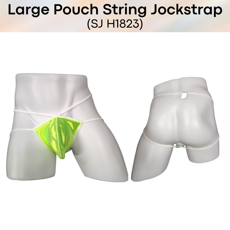 Men's Jockstrap : Nylon Large Pouch String Jockstrap (SJ H1823)