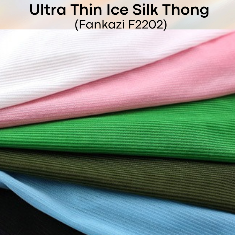Men's Thong : Ice Silk Ultra Thin Underwear (Fankazi F2202)
