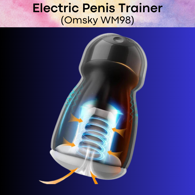 Adult Toy: Electric Penis Trainer with 10 Vibra Modes (WM98)