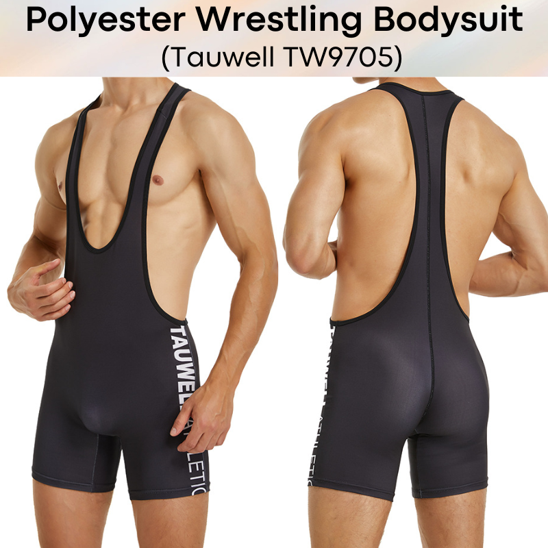 Men's Bodysuit: Polyester Wrestling Sports Bodysuit (TW9705)