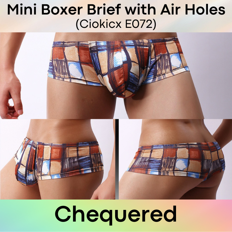 Men's Boxer : Bikini Style Printed Designs Polyester Boxer Brief (Ciokicx E072)