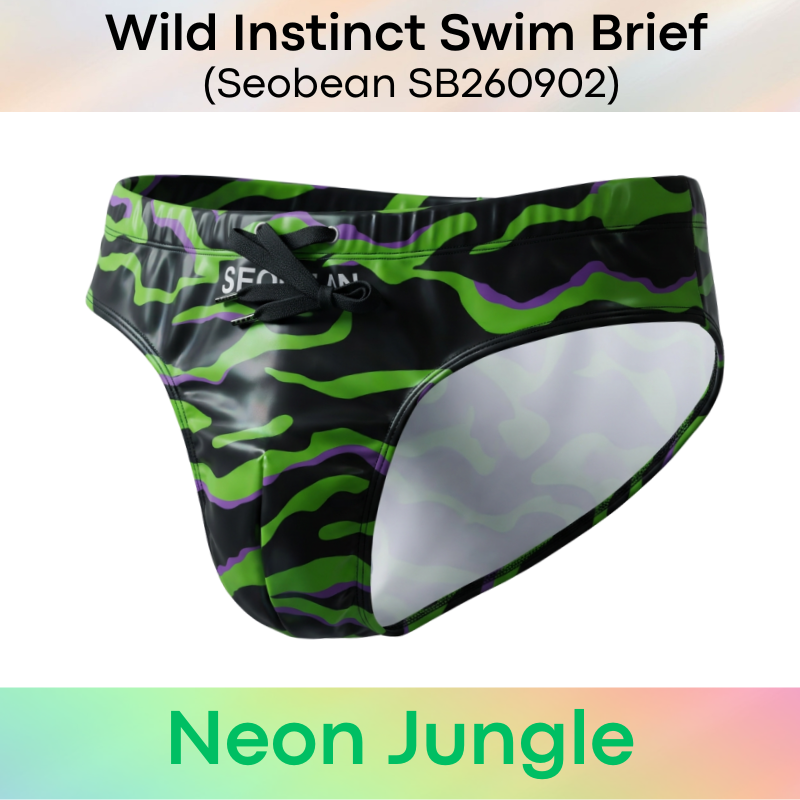 Lifestyle: Men's Animal Wild Instinct Printed Swimming Brief Trunks (SB260902)