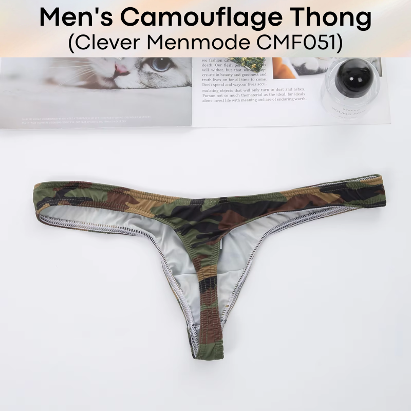 Men's Thong : Camouflage Thong (Clever Menmode CMF051)