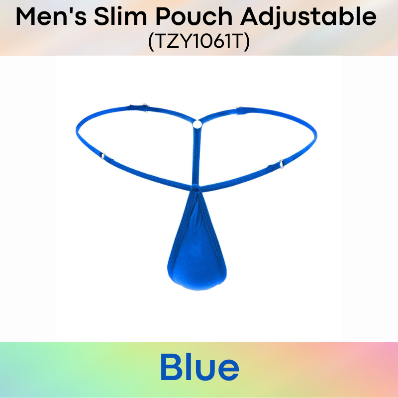 Men's GString : Slim Pouch with Adjustable Strap GString Underwear  (TZY1061T)