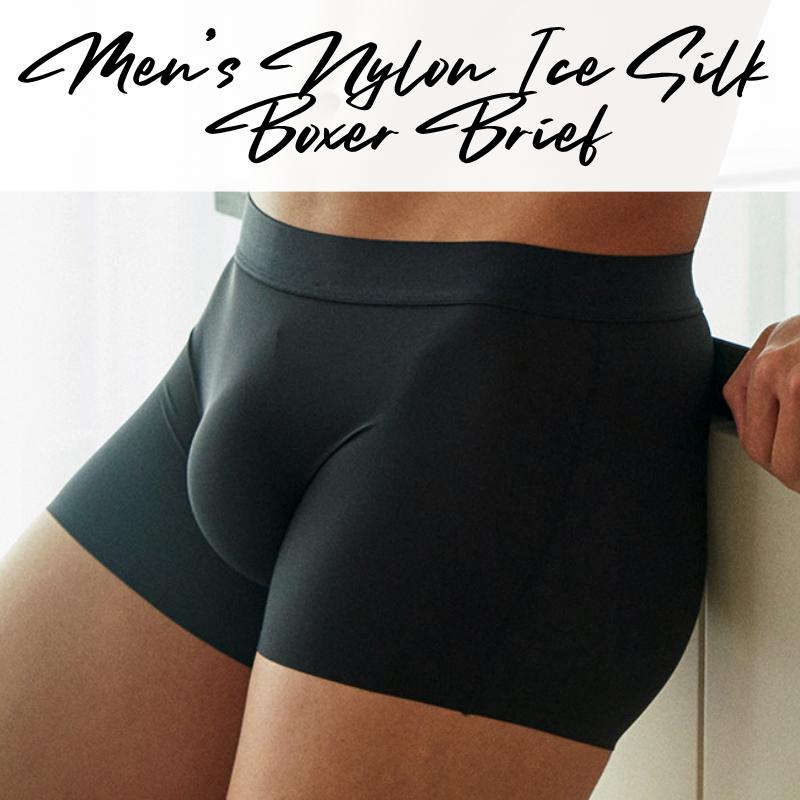 Men's Boxer: Nylon Ice Silk Boxer Trunks Underwear (SBT8053)