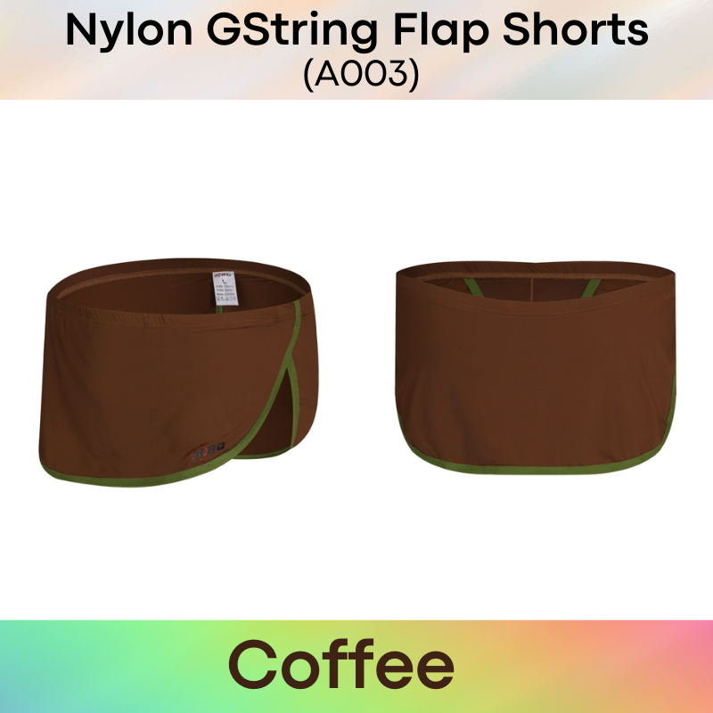 Men's Shorts : Nylon GString Flap Shorts (A003JJB)
