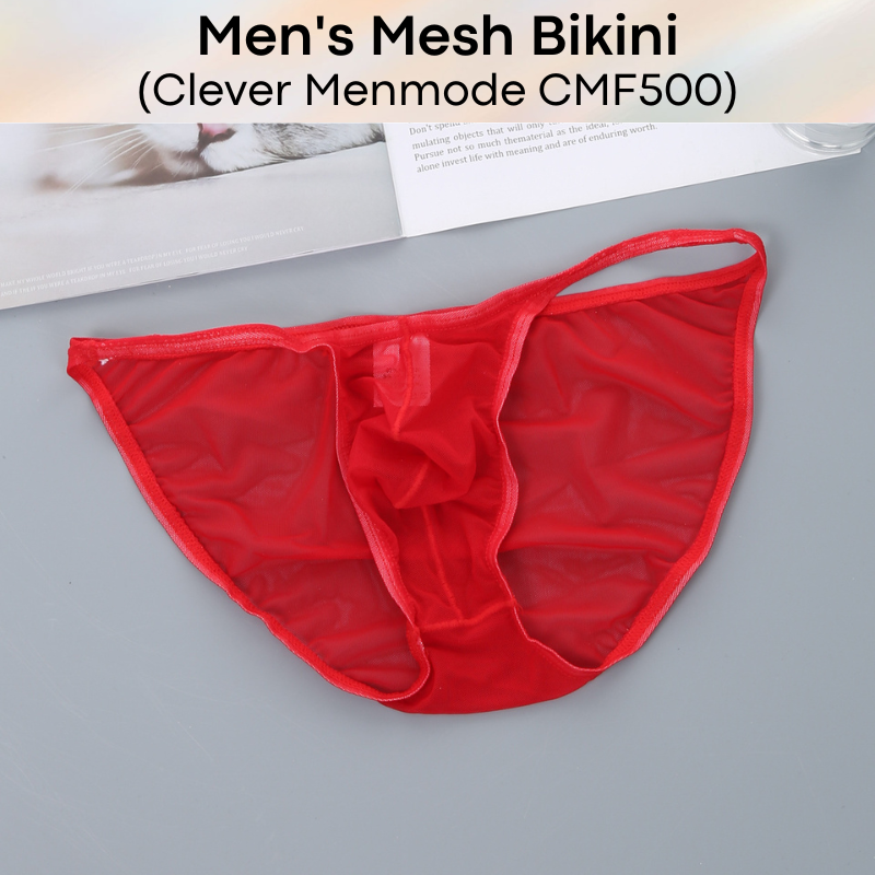Men's Brief : Bikini Mesh Underwear (Clever Menmode CMF500)