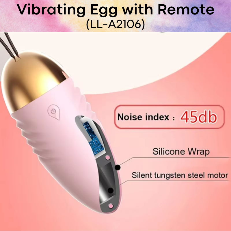 Adult Toy: Vibrating Egg with Heating Feature and 10 Vibration Modes (LL-A2106)
