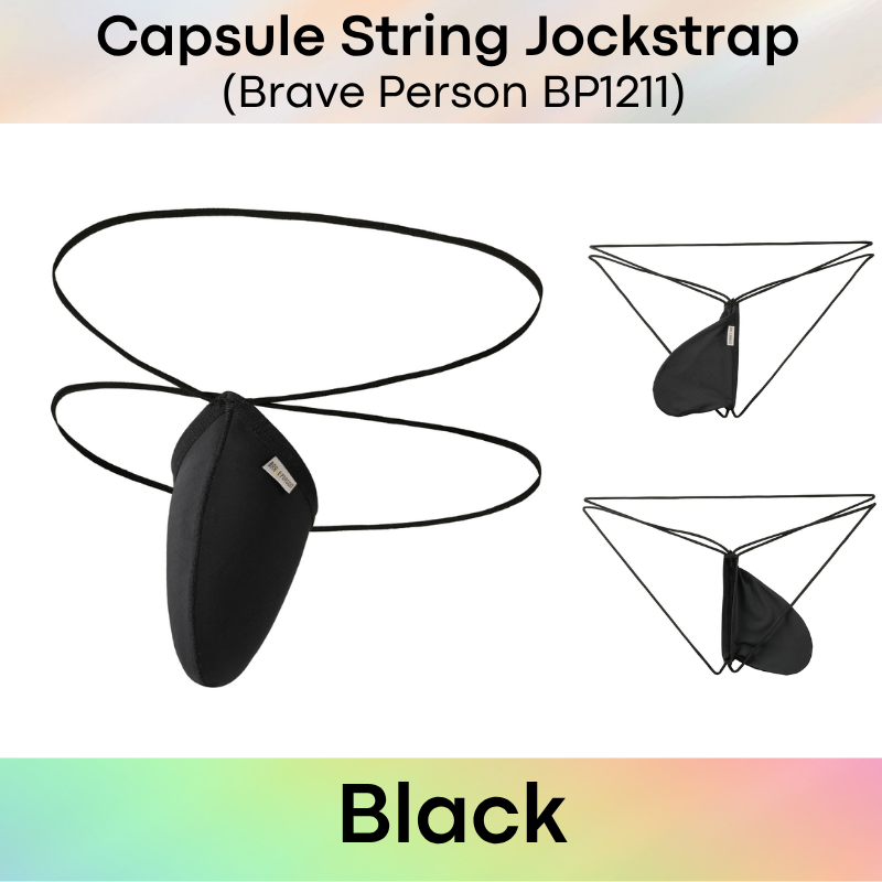 Men's Jockstrap: Nylon Ice Silk Capsule Pouch String Jockstrap Underwear (BP1211)