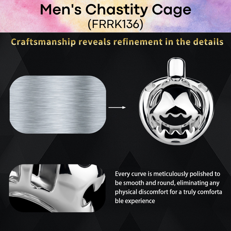 Adult Toy: Men's Aluminum Alloy Predator Chastity Cage (FRRK136)