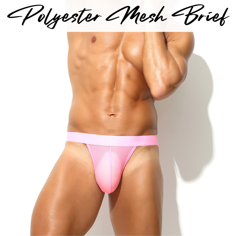 Men's Brief: Polyester Mesh Brief Underwear (KS1955SJ)