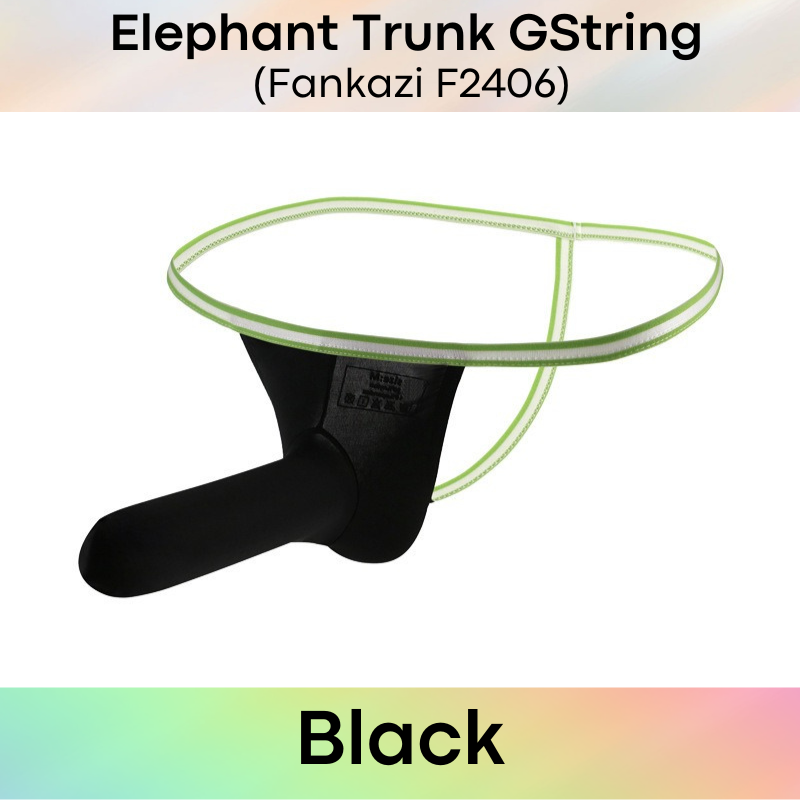 Men's GString: Nylon Elephant Trunk GString Underwear (F2406)