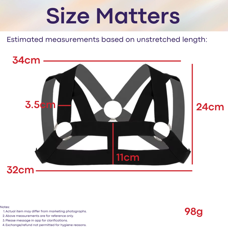 Men's Strap: Polyester Spandex Chest Harness Strap Underwear (CMF274)