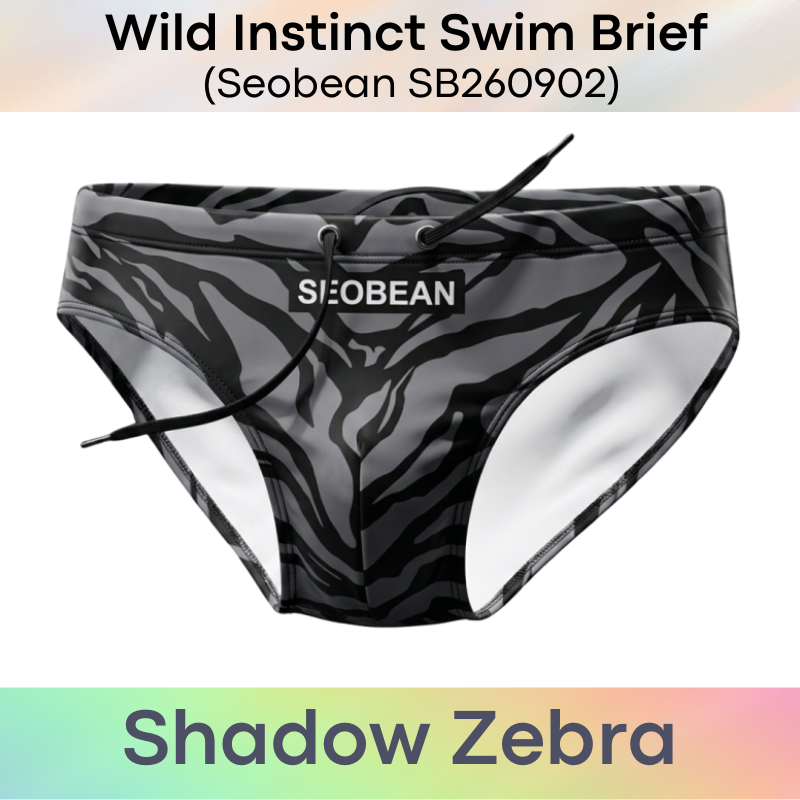 Lifestyle: Men's Animal Wild Instinct Printed Swimming Brief Trunks (SB260902)