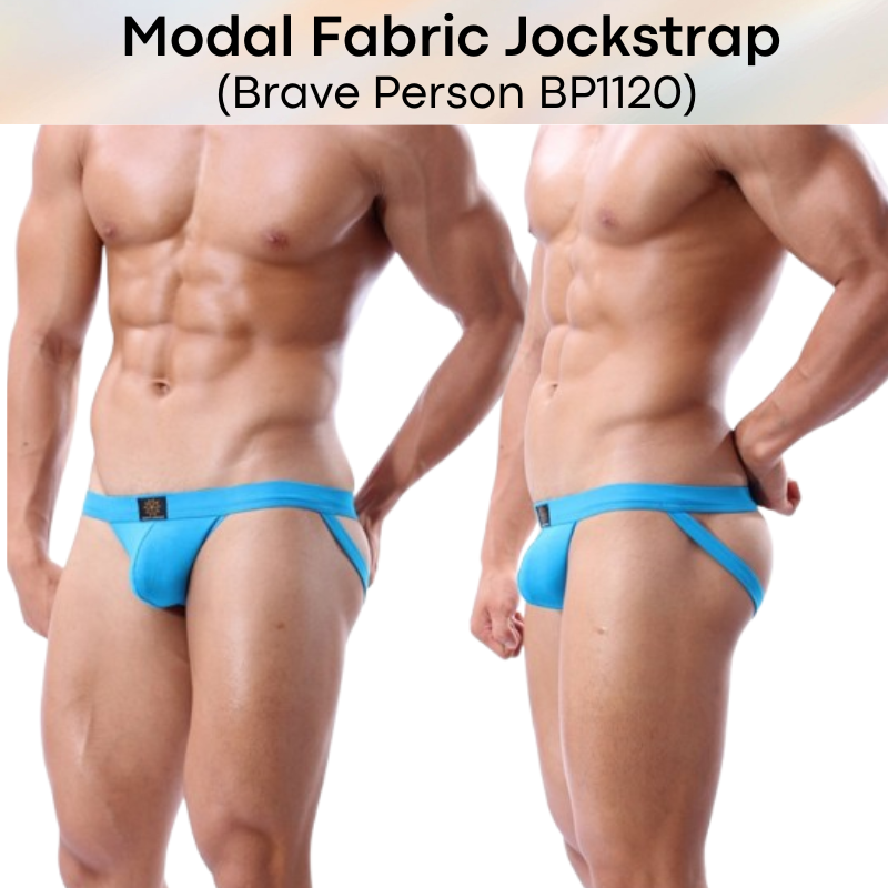 Men's Jockstrap: Modal Fabric 3D Pouch Jockstrap Underwear (BP1120)