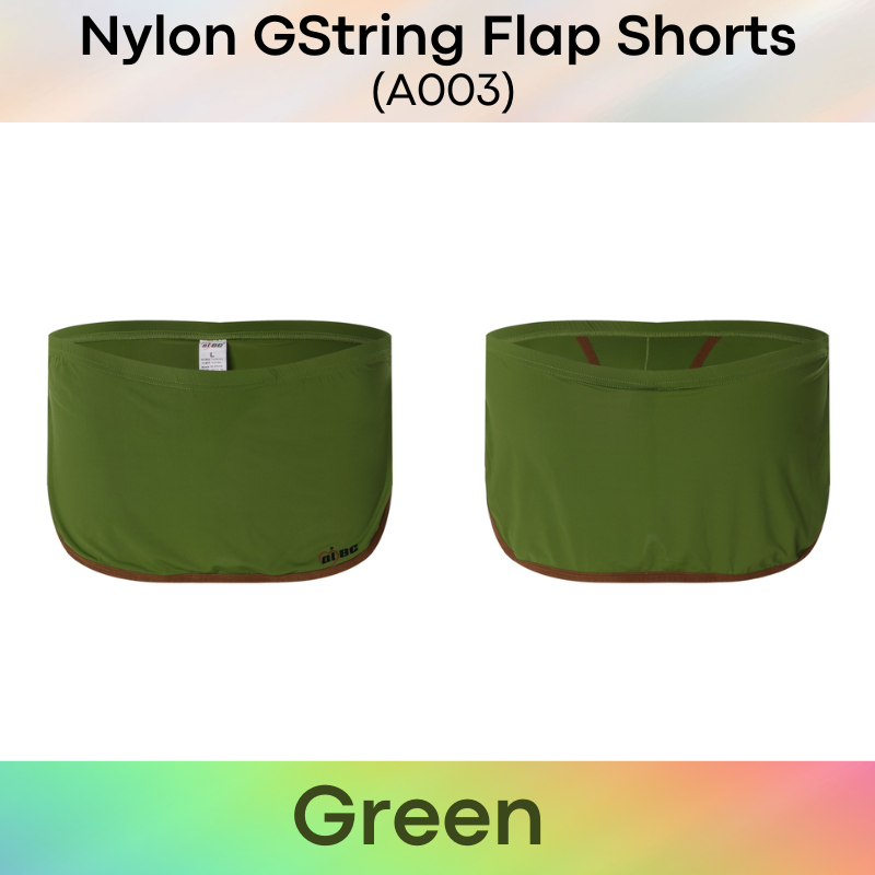 Men's Shorts : Nylon GString Flap Shorts (A003JJB)