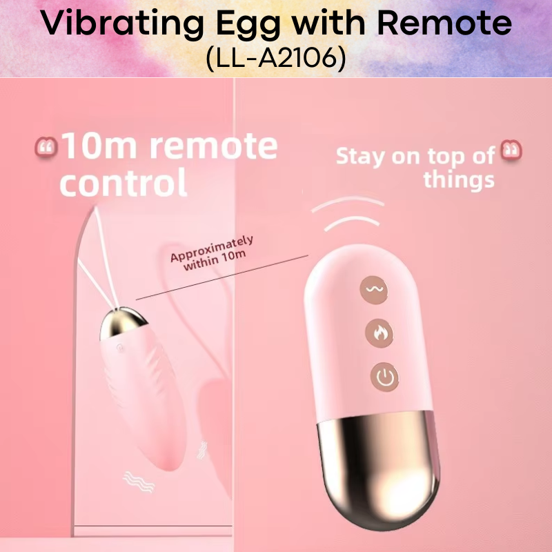 Adult Toy: Vibrating Egg with Heating Feature and 10 Vibration Modes (LL-A2106)