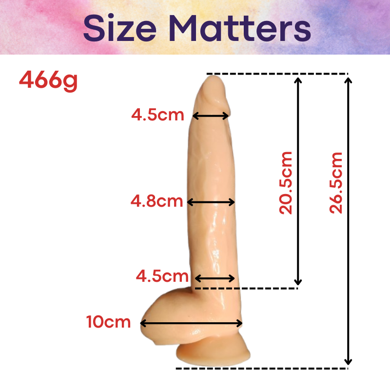 Men's Adult Toy: TPE Penis Dildo with Suction Pad (YL19005)