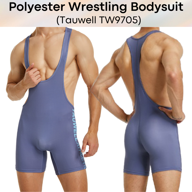 Men's Bodysuit: Polyester Wrestling Sports Bodysuit (TW9705)