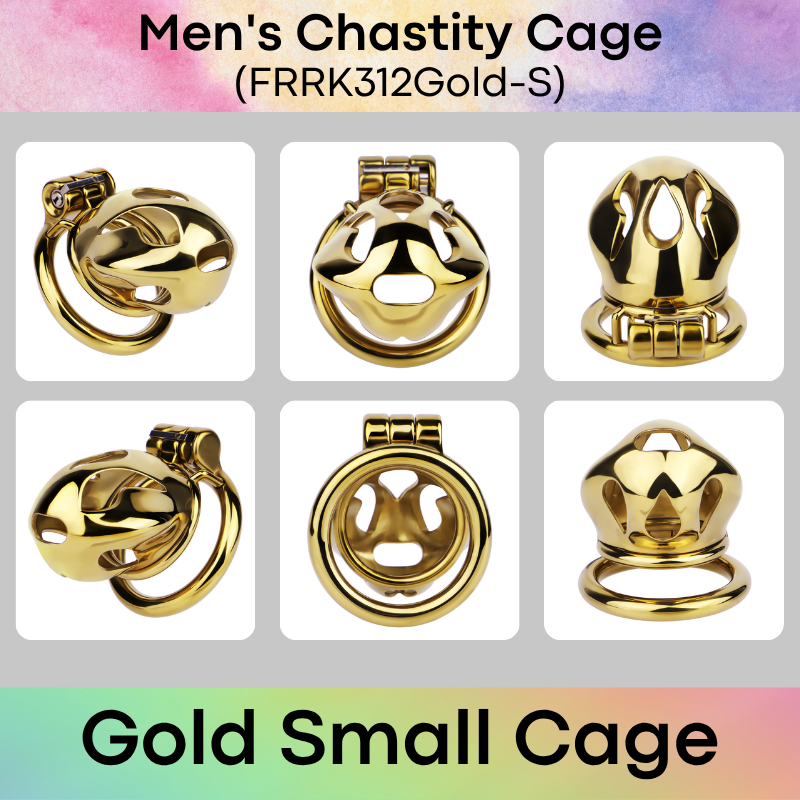 Adult Toy: Men's 304 Stainless Steel Cobra Head Chastity Cage (FRRK312)
