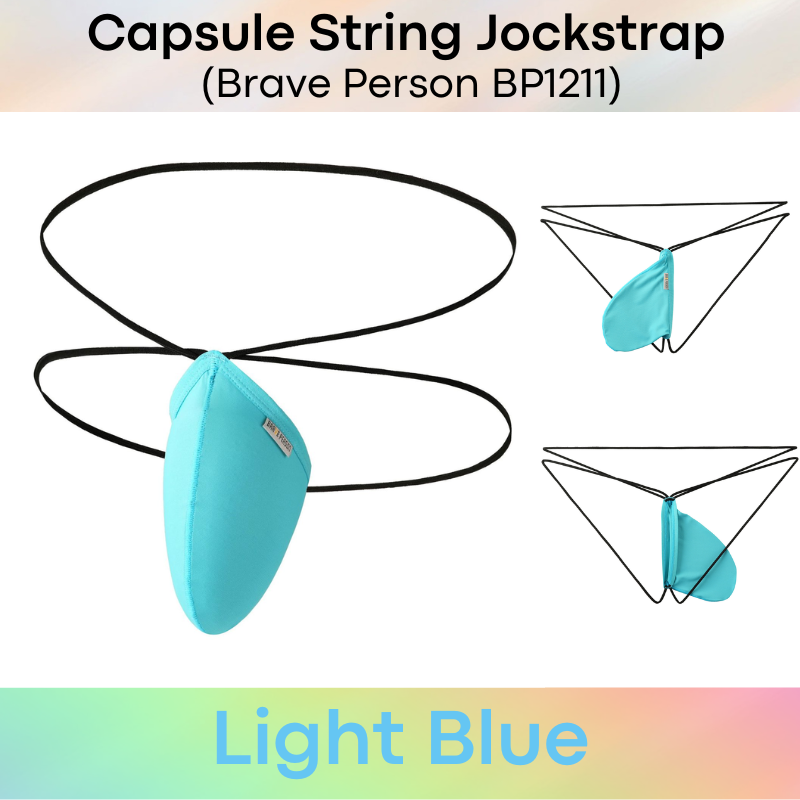 Men's Jockstrap: Nylon Ice Silk Capsule Pouch String Jockstrap Underwear (BP1211)