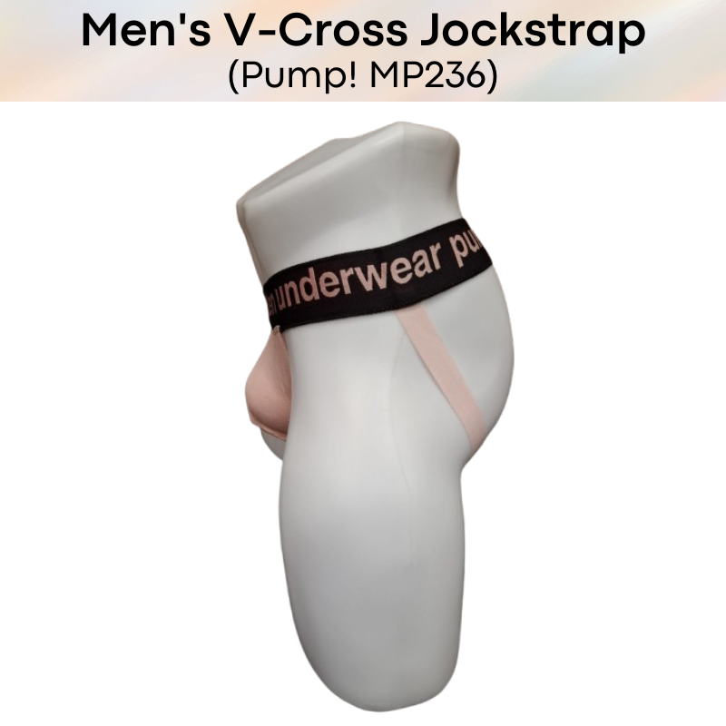Men's Jockstrap :  V-Cross Jockstrap with modal fabric 3D Pouch (Pump MP236)