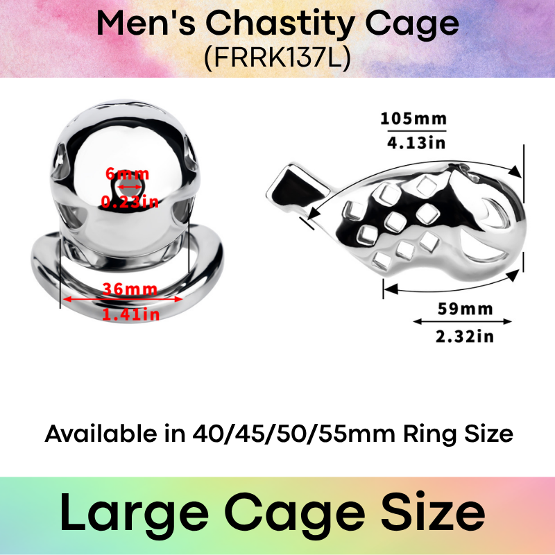 Adult Toy: Men's Aluminum Alloy Clown Chastity Cage (FRRK137)