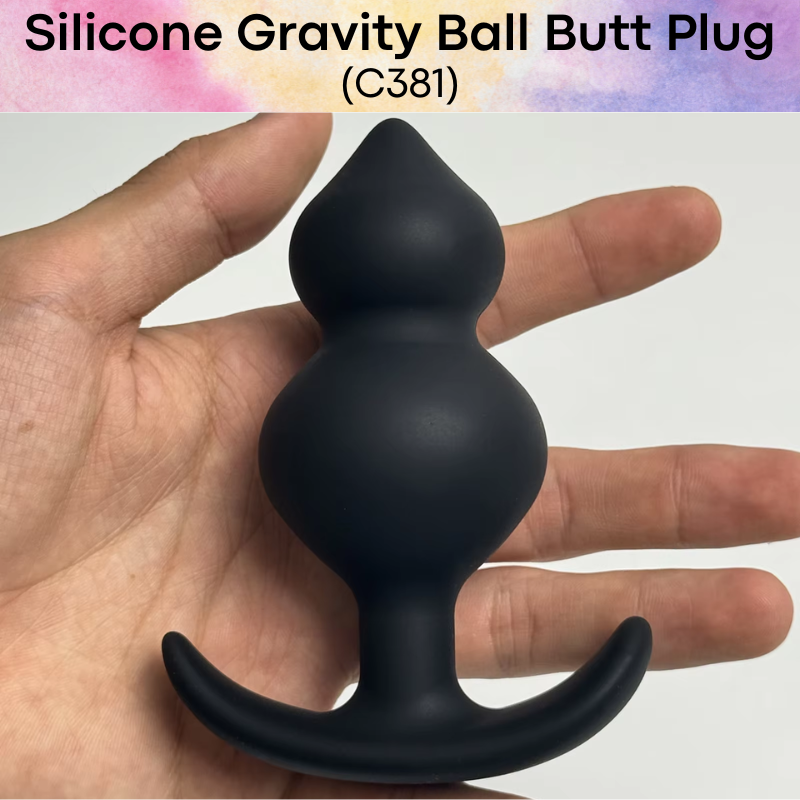 Adult Toy: Silicone Gravity Ball Butt Plug (C381)