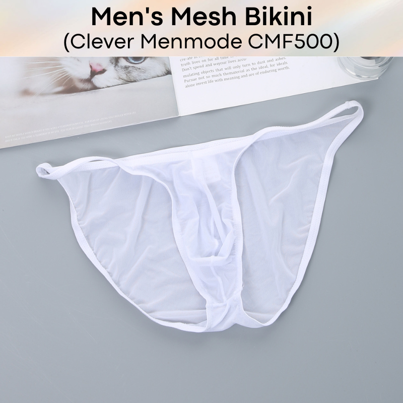 Men's Brief : Bikini Mesh Underwear (Clever Menmode CMF500)