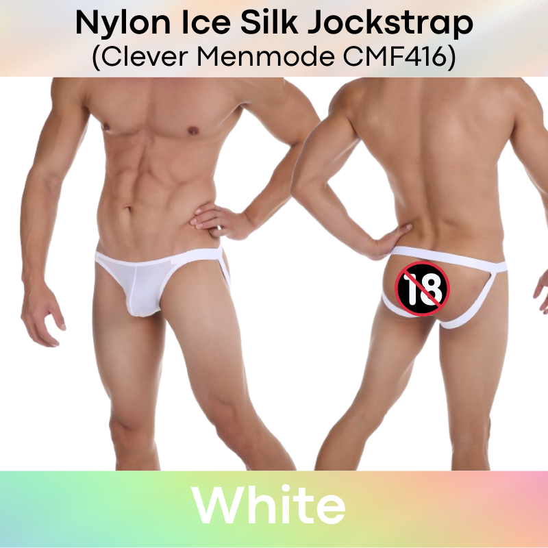 Men's Jockstrap : Nylon Ice Silk Semi Translucent Jockstrap (Clever Menmode CMF416)