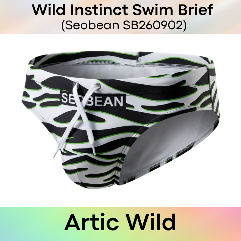 Lifestyle: Men's Animal Wild Instinct Printed Swimming Brief Trunks (SB260902)
