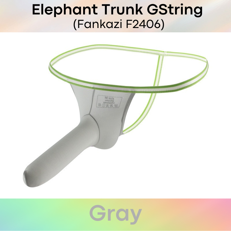 Men's GString: Nylon Elephant Trunk GString Underwear (F2406)
