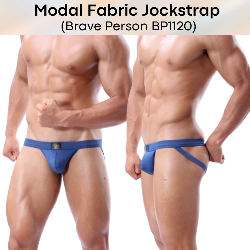 Men's Jockstrap: Modal Fabric 3D Pouch Jockstrap Underwear (BP1120)