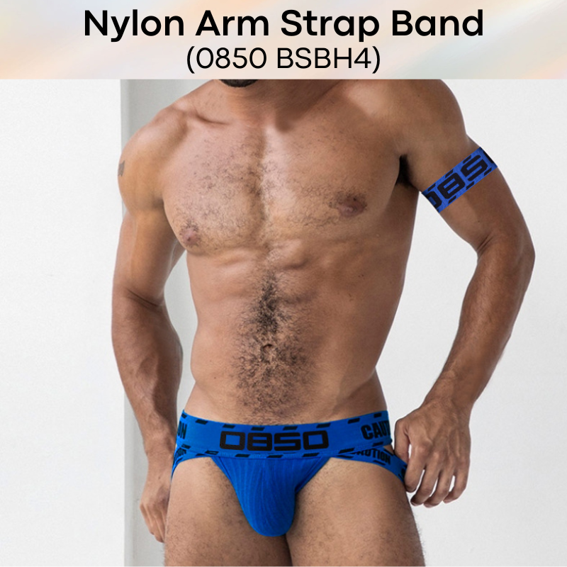 Men's Strap: Nylon "0850" embroidered logo Arm Strap Band (BSBH4)