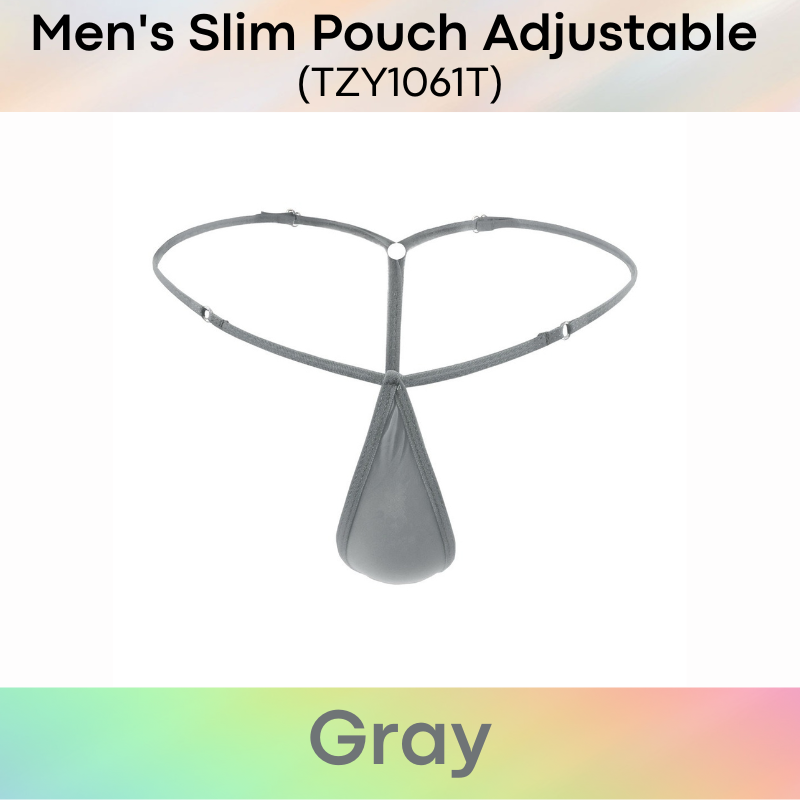 Men's GString : Slim Pouch with Adjustable Strap GString Underwear  (TZY1061T)